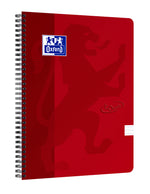 Oxford Touch # spiraalblok A4 gelijnd 70 vel 90g soepele kartonnen kaft rood