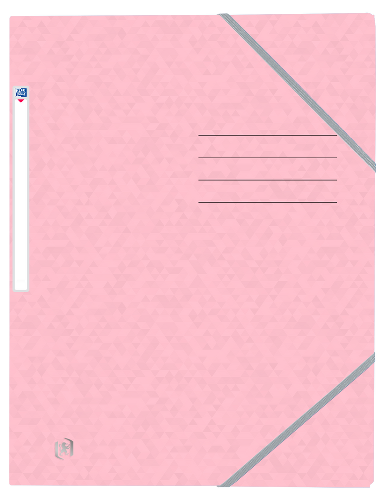 Oxford Top File + # elastomap A4 pastel roze