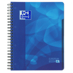Oxford School # projectbook A4+ gelijnd 4 gaats 120 vel 90g soepele kunststof kaft blauw