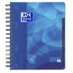 Oxford School # projectbook A5+ gelijnd 6 gaats 120 vel 90g soepele kunststof kaft blauw